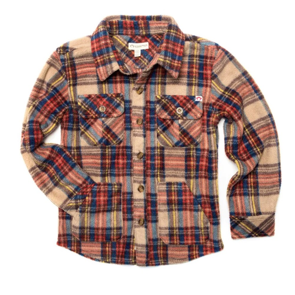 SOLD OUT Appaman SNOW FLEECE BUTTON FLANNEL SHIRT in Windham Plaid - 2T NWOT